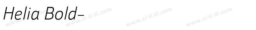 Helia Bold字体转换